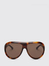 teardrop-shaped aviator sunglasses in tortoiseshell acetate