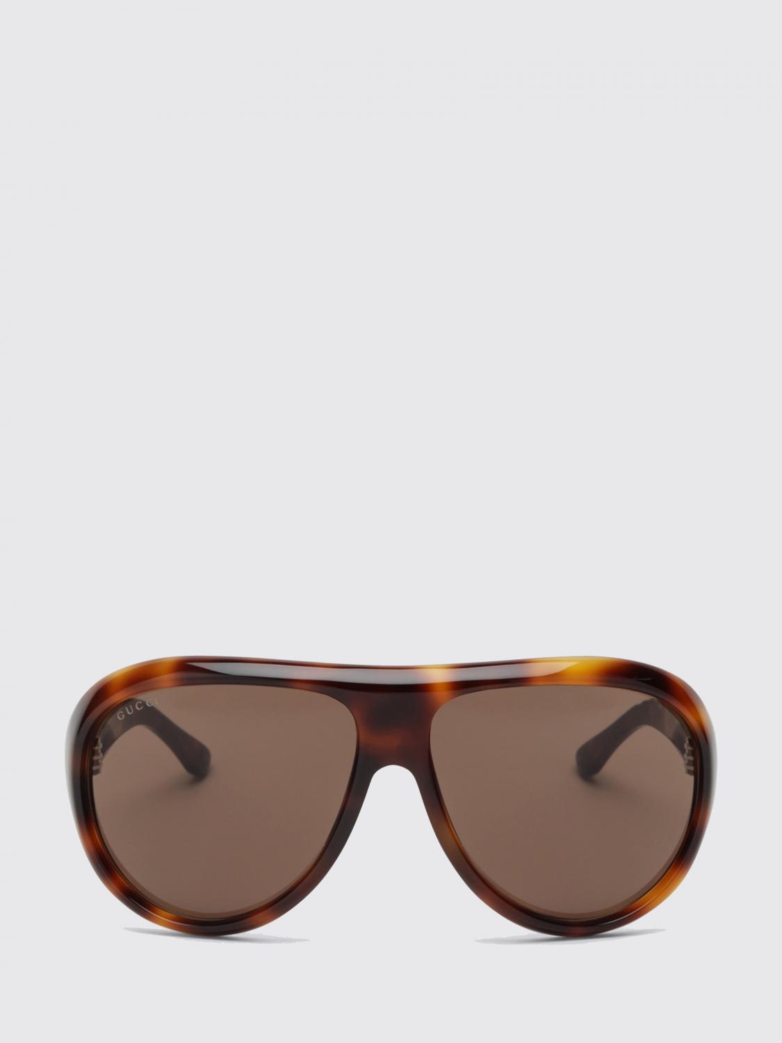 teardrop-shaped aviator sunglasses in tortoiseshell acetate