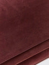 suede shoulder bag with monili embellishment