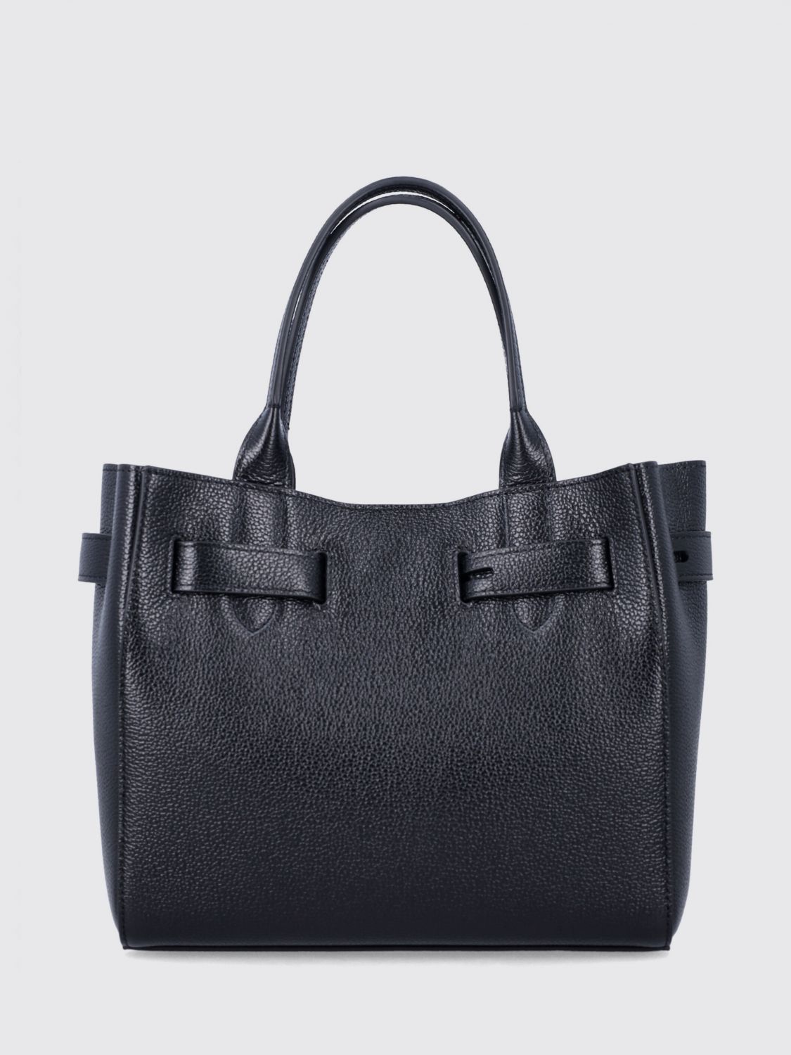 audrey small tote bag in hammered calfskin leather