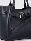audrey small tote bag in hammered calfskin leather