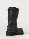 venom mid-calf calfskin leather biker boots