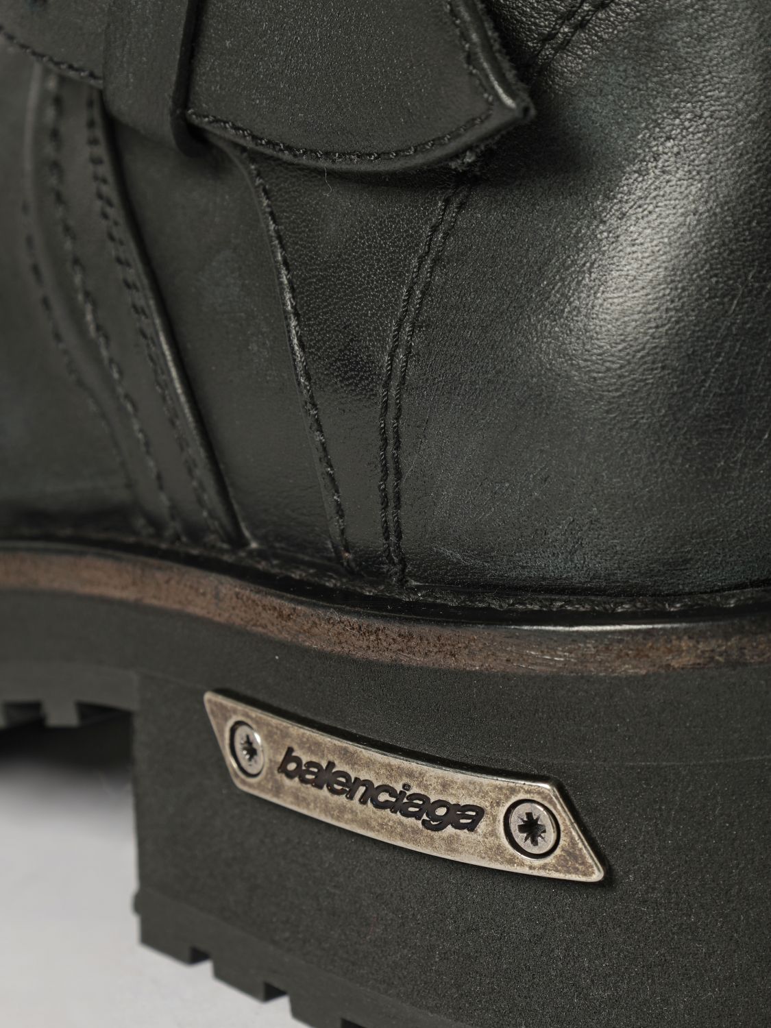 venom mid-calf calfskin leather biker boots