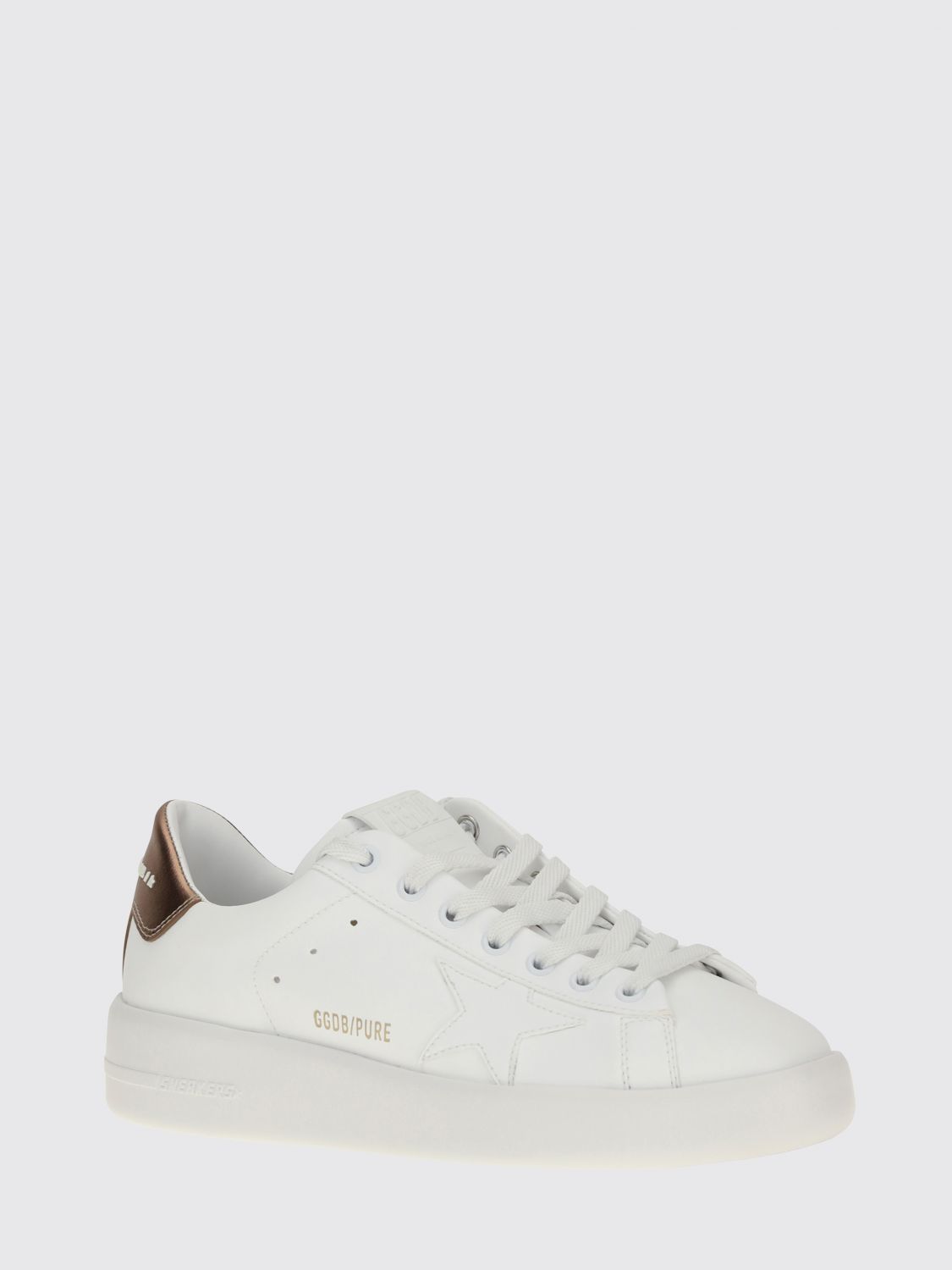 pure-star bicolor smooth calf leather sneakers with rear logo