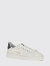 pure-star leather and glitter fabric sneakers with embroidery