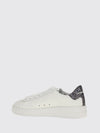 pure-star leather and glitter fabric sneakers with embroidery