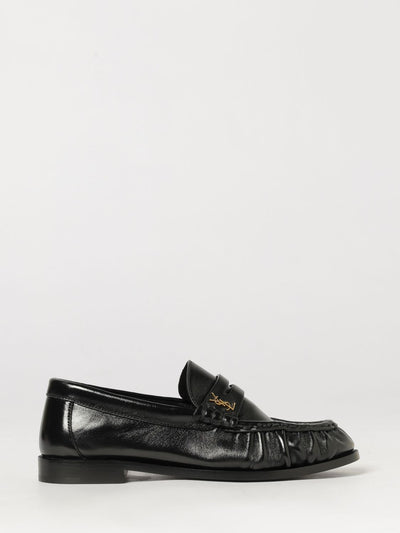le loafer penny loafers in smooth lambskin with ysl monogram