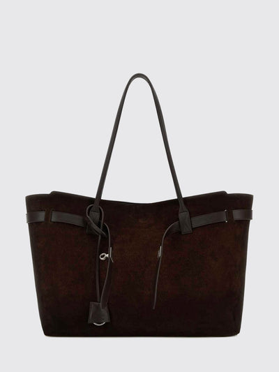 bel air large calfskin leather shoulder bag with turn-lock closure
