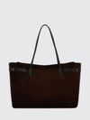 bel air large calfskin leather shoulder bag with turn-lock closure