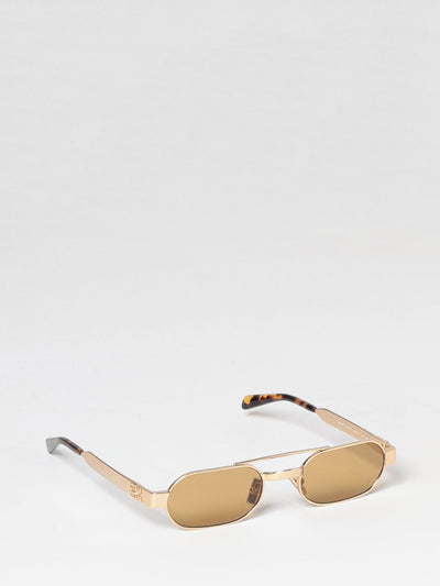 aviator metal sunglasses with double bridge and tortoiseshell temples