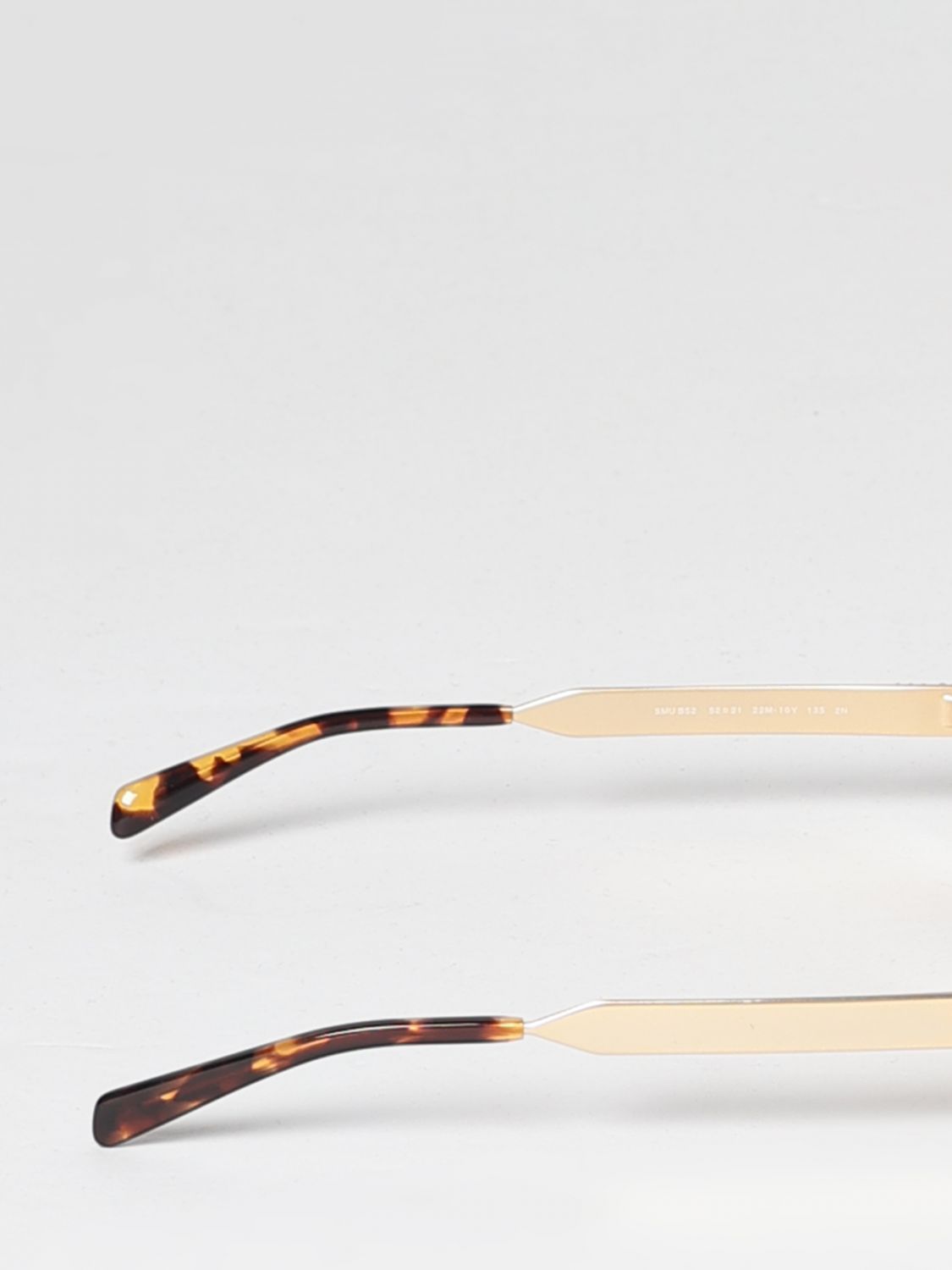 aviator metal sunglasses with double bridge and tortoiseshell temples