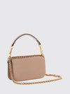 locò mini leather handbag with crystal vlogo