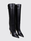 alizze leather knee-high boots with stiletto heel