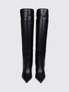 alizze leather knee-high boots with stiletto heel