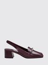 diamond tilda smooth leather slingbacks with horsebit and low heel