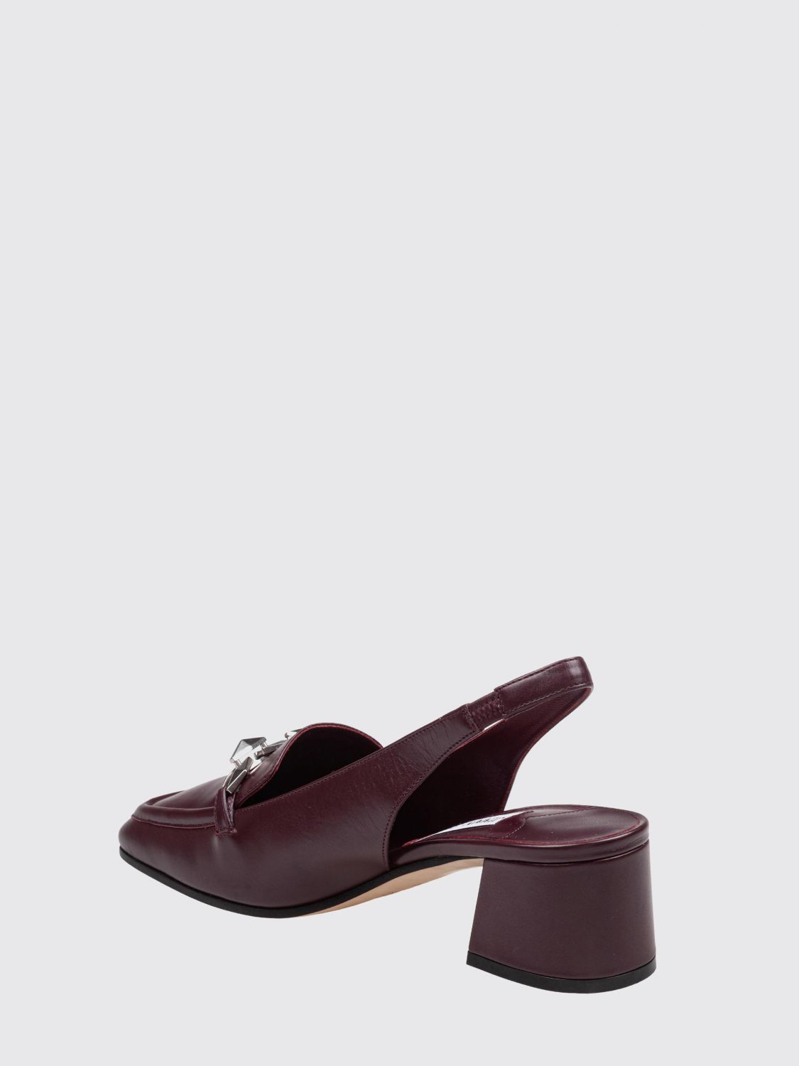 diamond tilda smooth leather slingbacks with horsebit and low heel