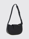 small calfskin leather crossbody bag with gancini clasp