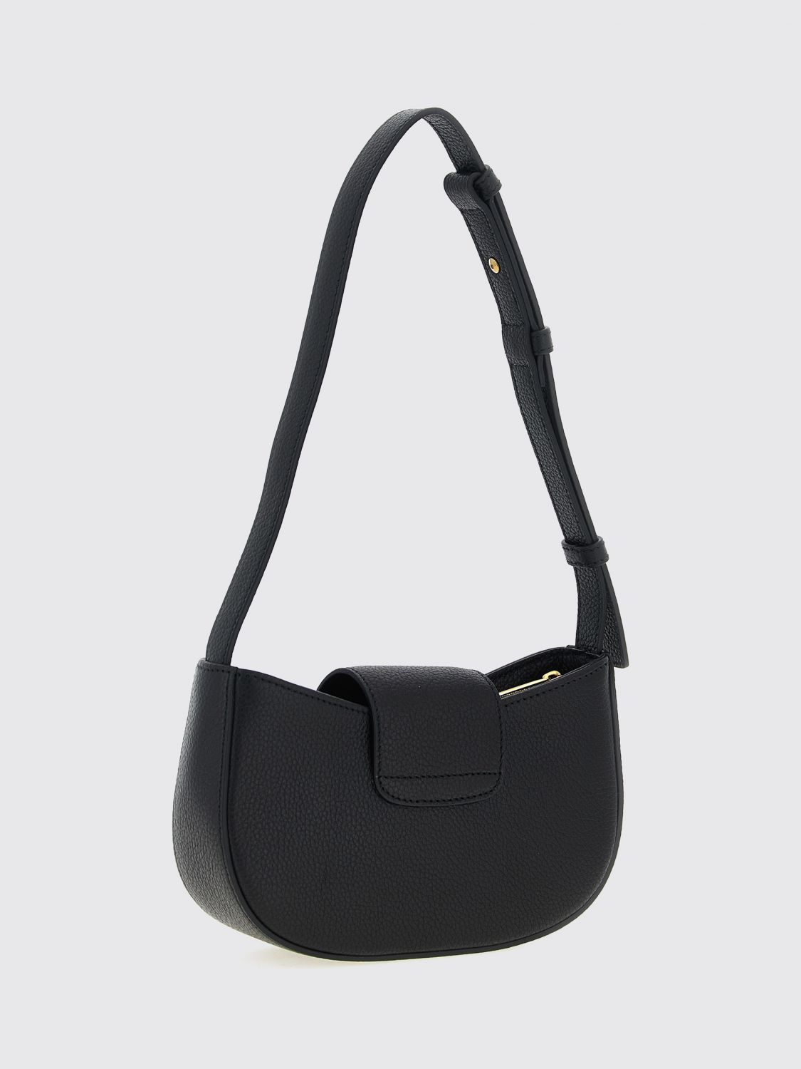 small calfskin leather crossbody bag with gancini clasp