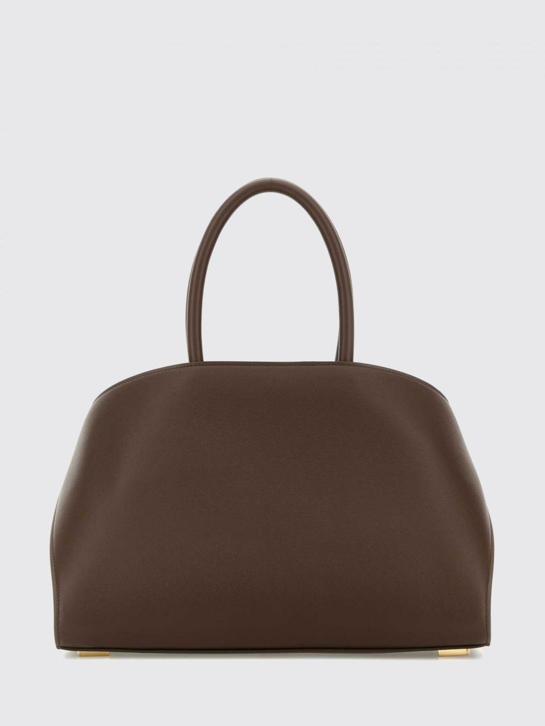 FERRAGAMO OS hug calfskin leather tote bag with double handles