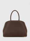hug calfskin leather tote bag with double handles