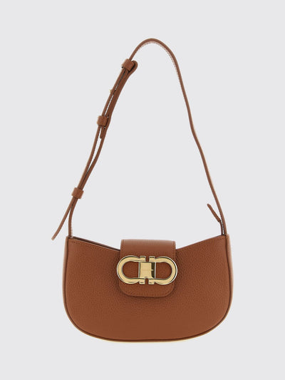 gabry calfskin mini shoulder bag with gancini logo