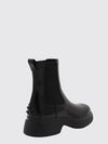 smooth calf leather chelsea boots with rubber sole