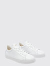 low-top smooth calfskin sneakers with heel gommini