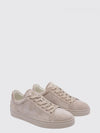 low-top suede calfskin sneakers with heel gommini