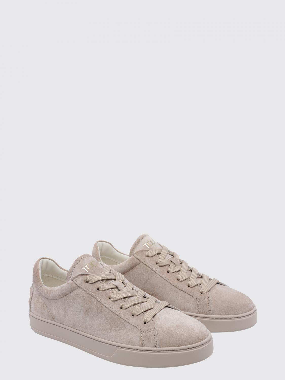low-top suede calfskin sneakers with heel gommini