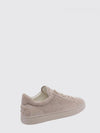 low-top suede calfskin sneakers with heel gommini