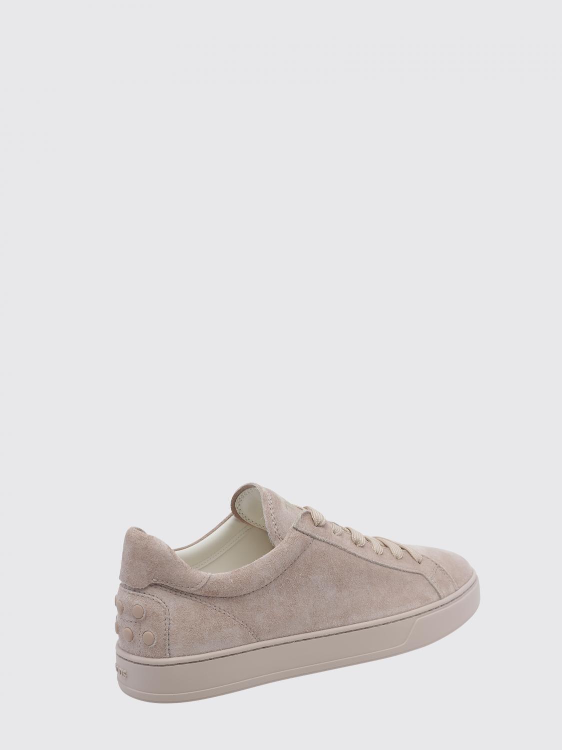 low-top suede calfskin sneakers with heel gommini