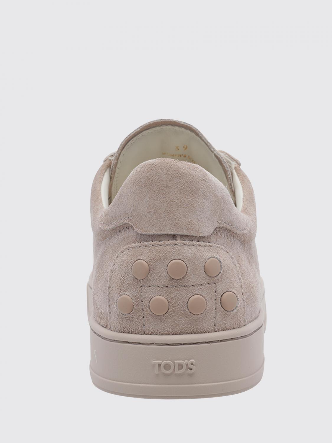 low-top suede calfskin sneakers with heel gommini