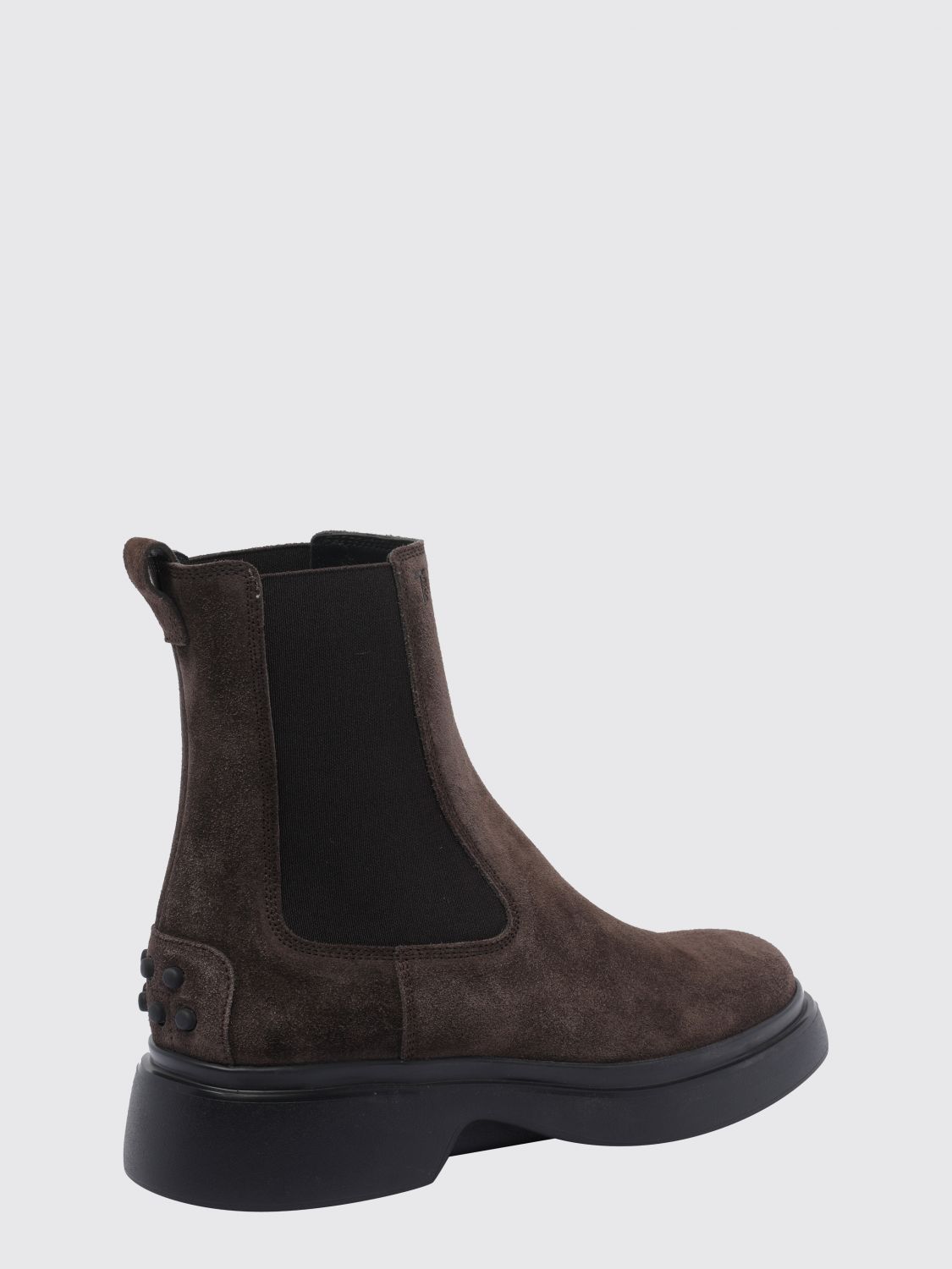 suede calfskin chelsea ankle boots with rubber sole