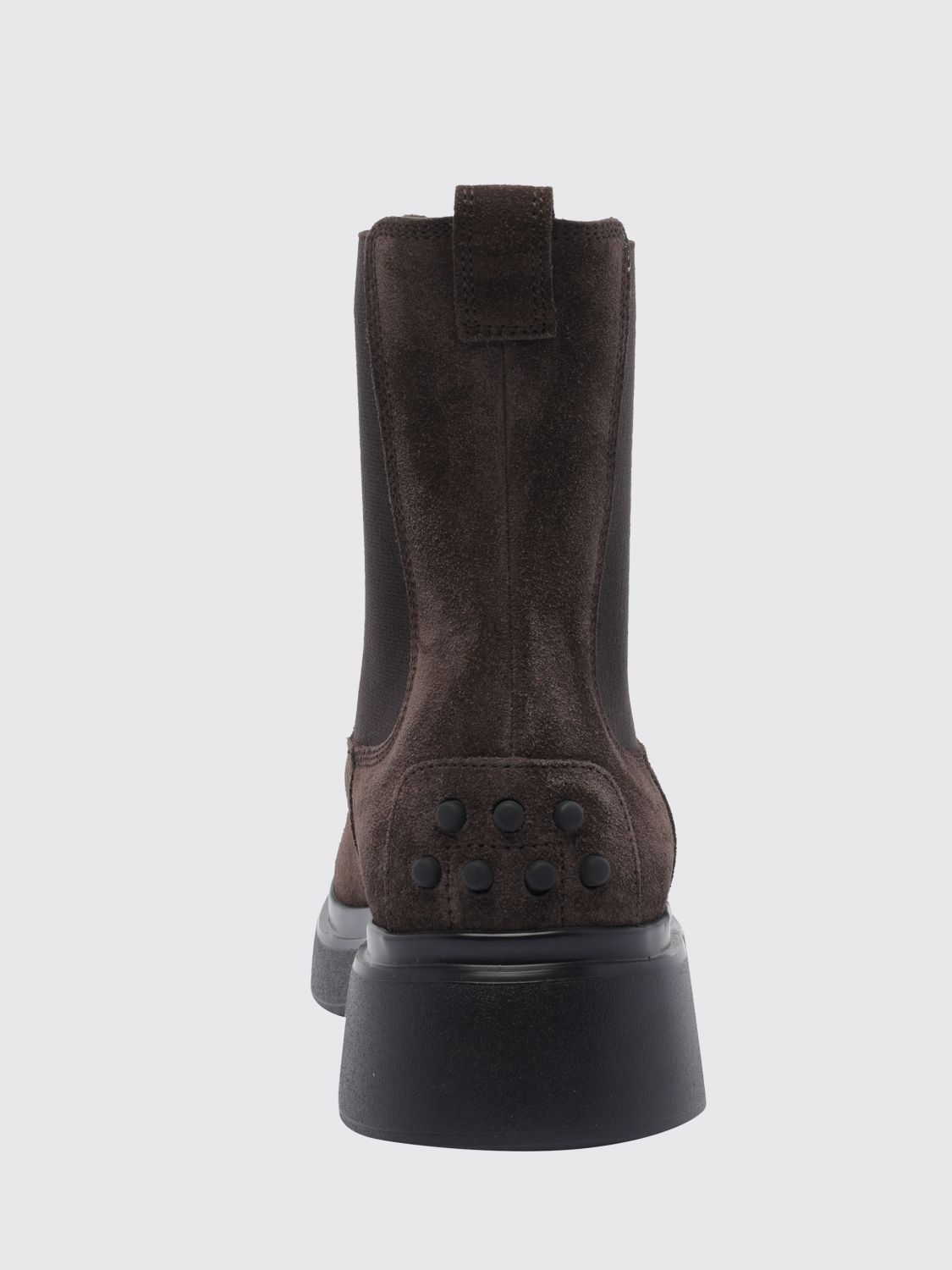 suede calfskin chelsea ankle boots with rubber sole