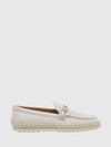 smooth leather loafers with pebbled sole and engraved logo