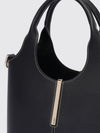 mini handbag in smooth calf leather with removable shoulder strap