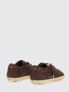 super-star leather sneakers with distressed effect and contrast logo