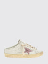 super-star leather sabot mules with distressed effect and open heel