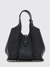 t timeless shoulder bag in grained calf leather with metal logo