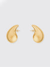 drop gold-plated sterling silver earrings