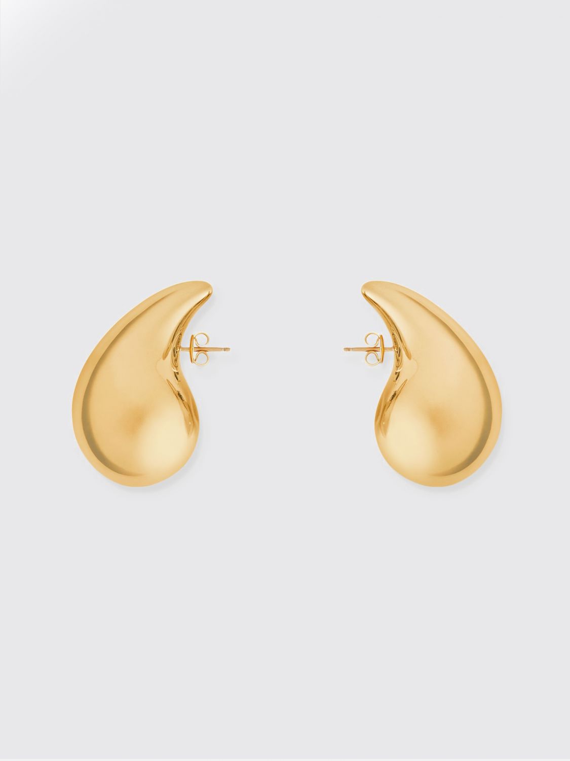 drop gold-plated sterling silver earrings