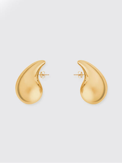 drop gold-plated sterling silver earrings