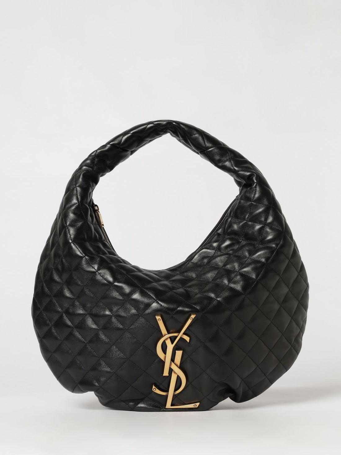 SAINT LAURENT OS icare hobo bag in quilted nappa leather with ysl logo
