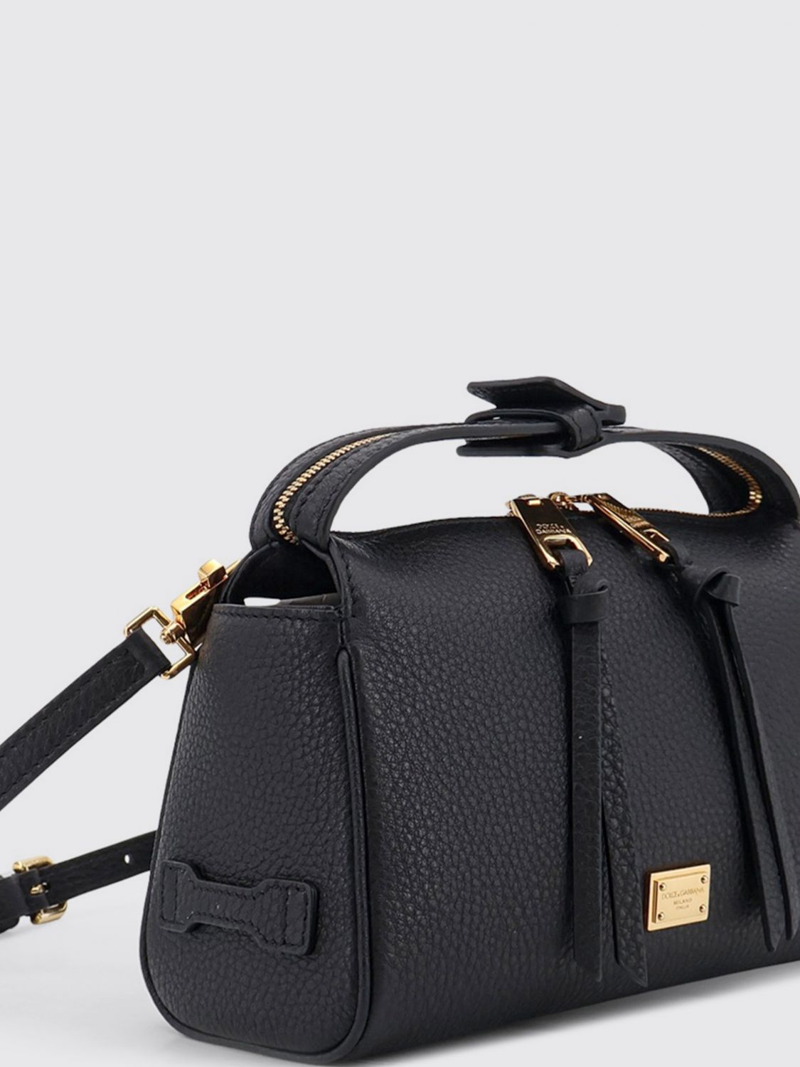 vittoria mini handbag in grained calfskin leather
