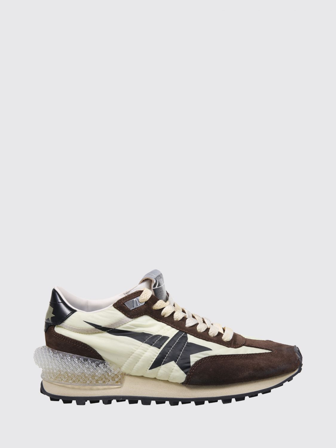 marathon low-top sneakers in nylon and suede calfskin