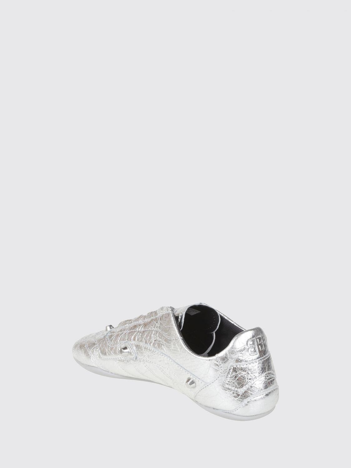 city arena lambskin trainers with studs