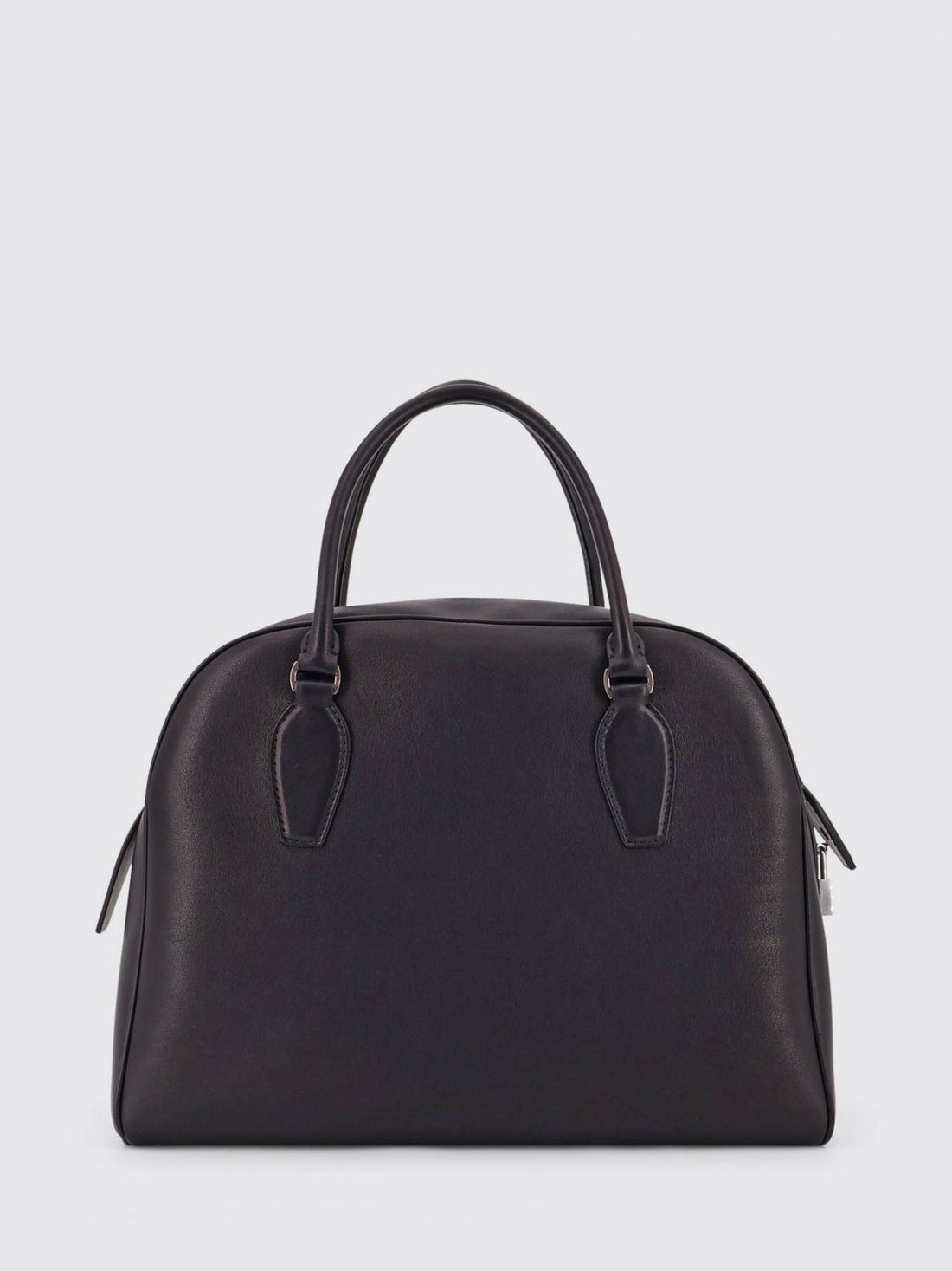THE ROW OS india bowling bag in calf leather with double handle and charm