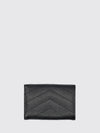 cassandre grained leather wallet with ysl monogram
