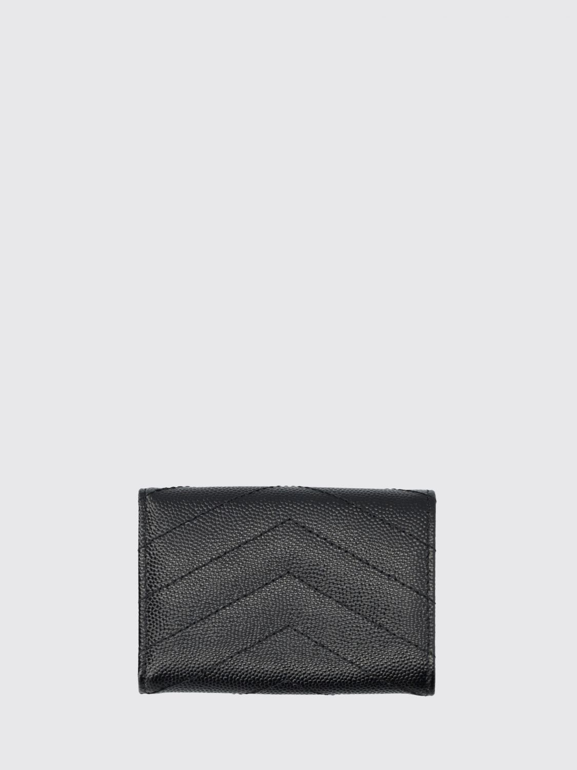 cassandre grained leather wallet with ysl monogram