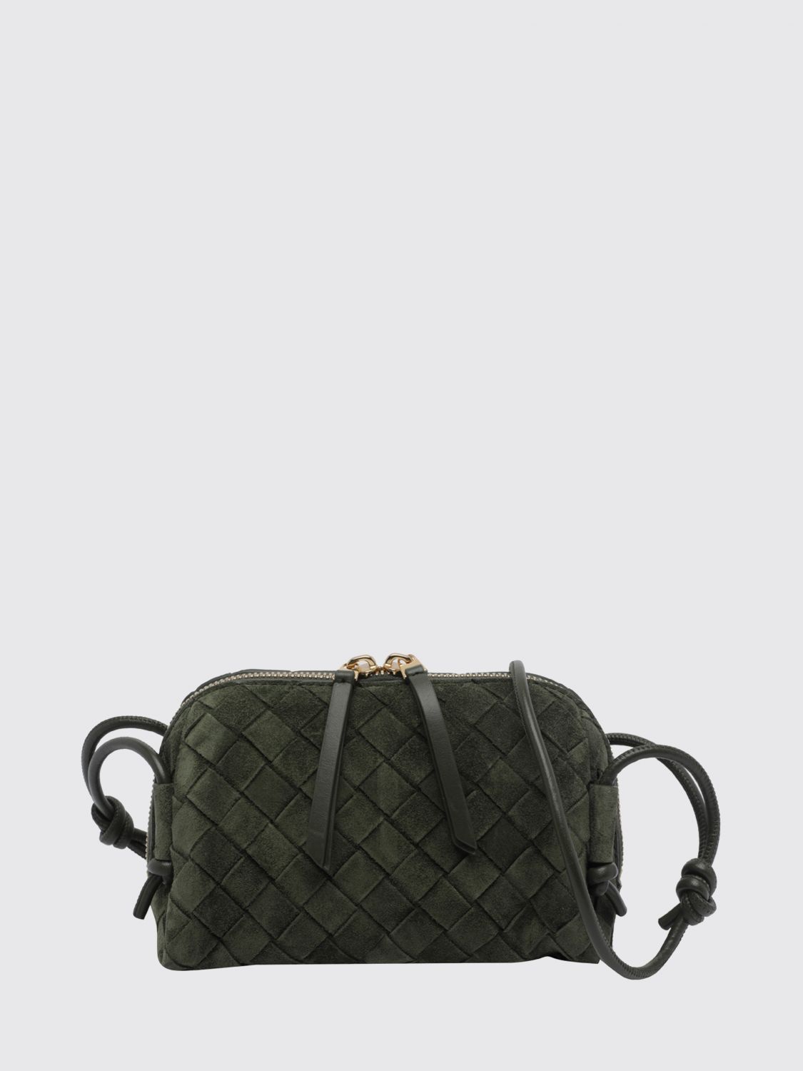 concert intrecciato suede leather mini bag